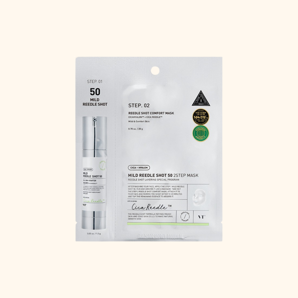 VT COSMETICS - Mặt Nạ [1Ea] Mild Reedle Shot 50 2-Step Mask – Chăm Sóc Da Hằng Ngày