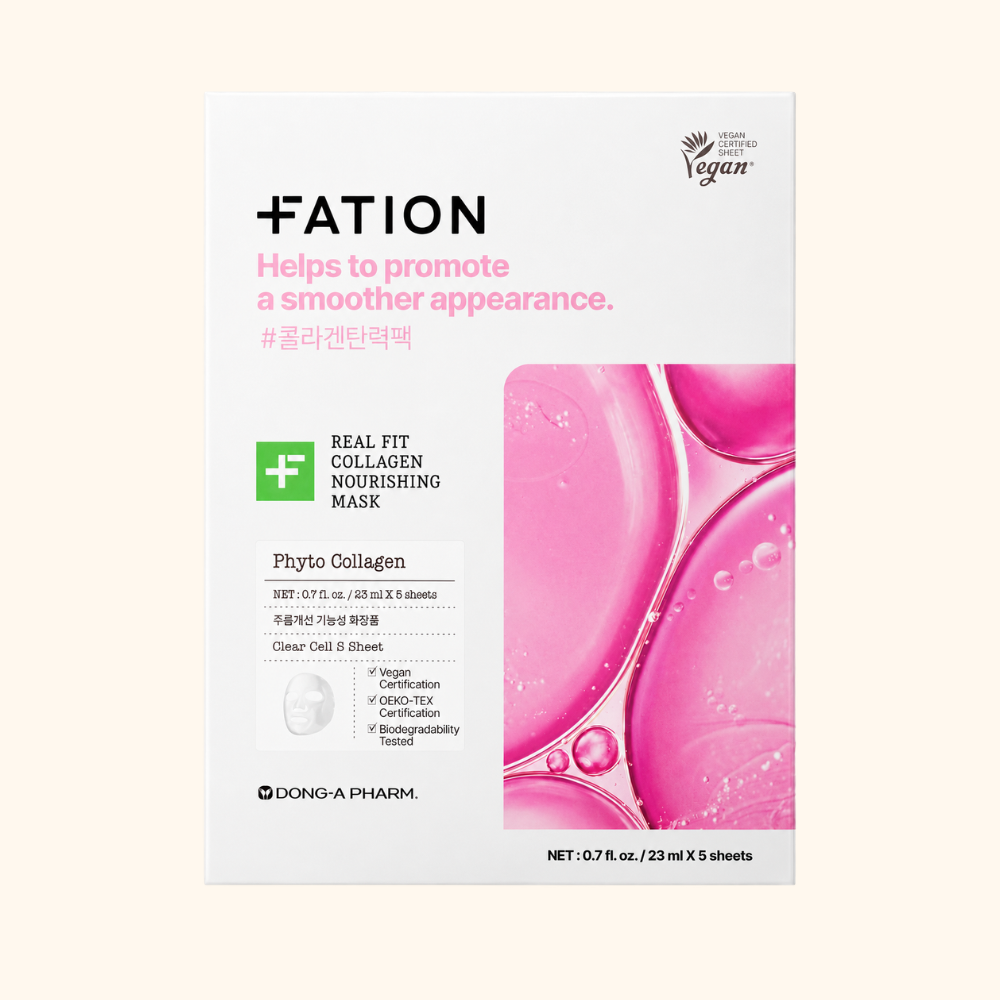  FATION - Bộ 5 Mặt Nạ Real Fit Collagen Firming Mask 23g – Cấp Ẩm, Hỗ Trợ Độ Đàn Hồi 