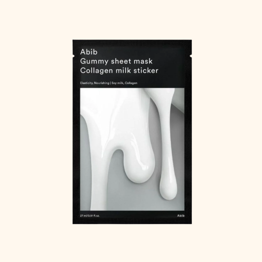  ABIB - Mặt Nạ [1Ea] Gummy Sheet Mask Collagen Milk Sticker – Cấp Ẩm, Hỗ Trợ Độ Đàn Hồi 