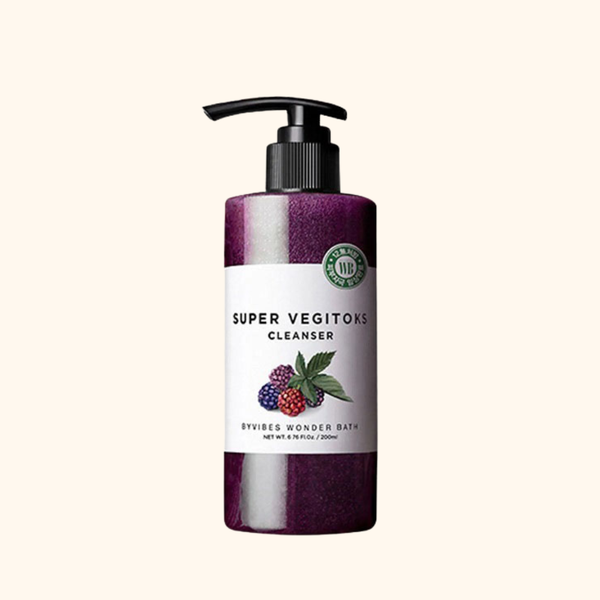 WONDER BATH - Sữa Rửa Mặt Rau Củ Super Vegitoks Cleanser Purple – Làm Sạch Da