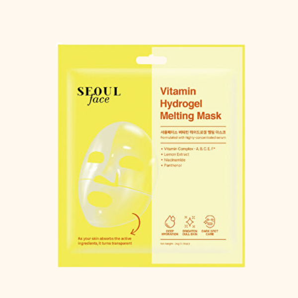 DERMAL - Mặt Nạ Seoul Face Vitamin Hydrogel Melting Mask 34g – Chăm Sóc Da Hằng Ngày