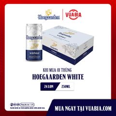 Bia Hoegaarden White Thùng 24 Lon 250ml Chính Hãng Mới