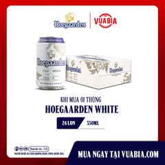 Bia Hoegaarden White Thùng 24 Lon 330ml Chính Hãng