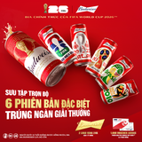 Combo 2 Thùng 24 Lon Bia Budweiser Sleek Can Chính Hãng (330ml/ lon)