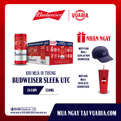 [Chỉ Áp Dụng Miền Nam] [FREESHIP] Bia Budweiser Sleek Thùng 24 Lon 330ml Phiên Bản FIFA Club World Cup 2025 - QUÀ TẶNG THEO KHU VỰC
