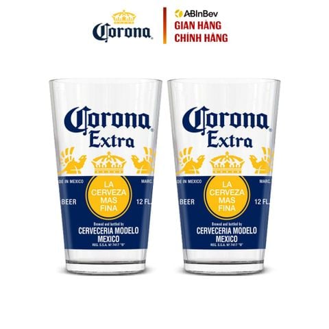 [QUÀ TẶNG KHÔNG BÁN] Combo 2 Ly Thủy Tinh Corona 320ml