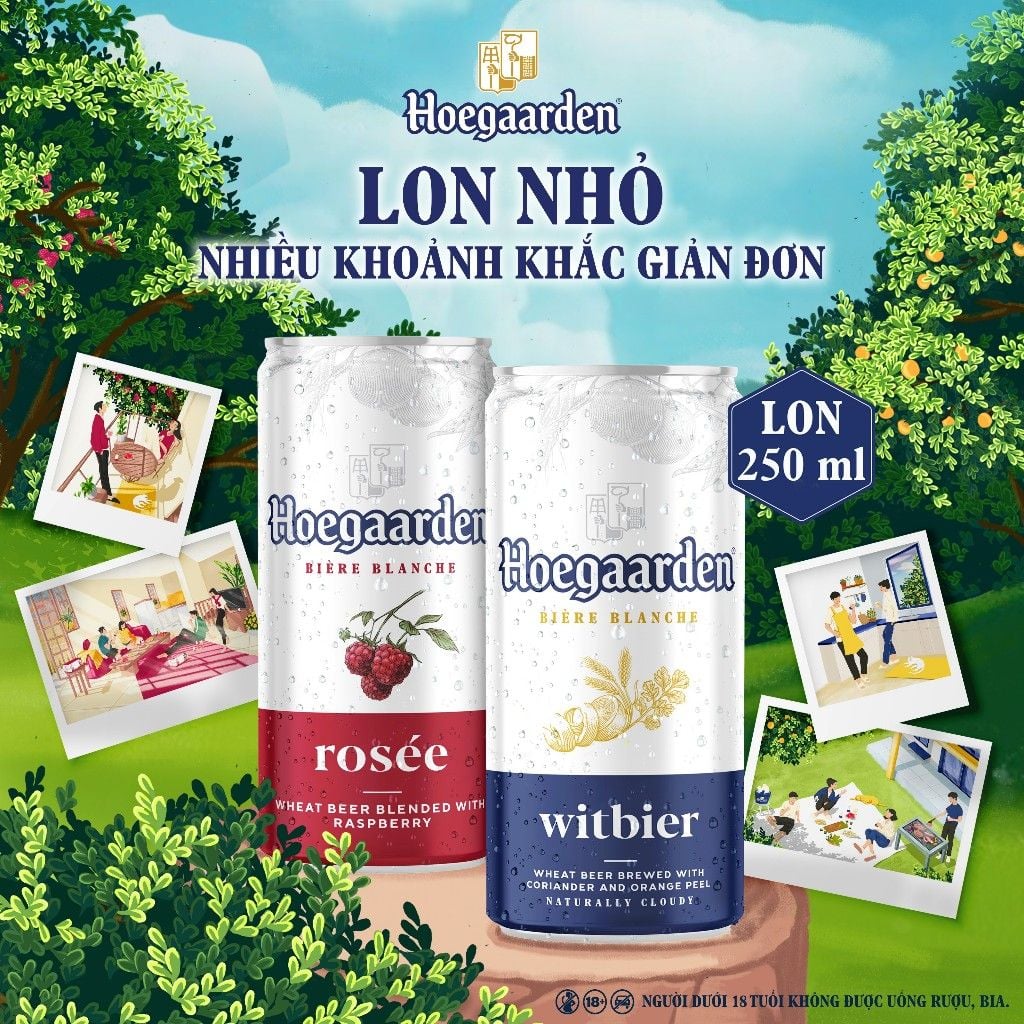 [QUÀ TẶNG KHÔNG BÁN] Combo 2 Ly Thủy Tinh Hoegaarden 330ml
