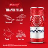 Combo 4 Thùng 24 Lon Bia Budweiser Sleek Can Chính Hãng (330ml/ lon)