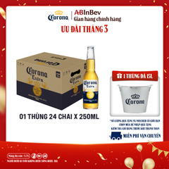 Bia Corona Extra Thùng 24 Chai 250ml Chính Hãng