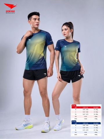 Bộ Quần Áo Chạy Bộ Nam Nữ Hiwing TK726-05 Chính Hãng — Thoáng Khí, Nhẹ Êm, Bứt Phá Tốc Độ