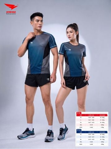 Bộ Quần Áo Chạy Bộ Nam Nữ Hiwing TK726-06 Chính Hãng — Thoáng Khí, Nhẹ Êm, Bứt Phá Tốc Độ