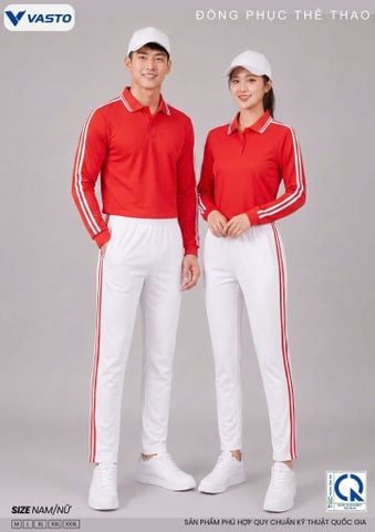 Đồng Phục Rước Hồng Kỳ, Diễu Hành Hội Thao Dài Tay VastoD04 – Sang Trọng, Lịch Sự, Chuẩn Form