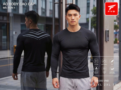 Áo Thể Thao Body Dài Tay Cao Cấp FVB Mã RUN4 — Thiết Kế Lưng Phản Quang Thể Thao Đỉnh Cao