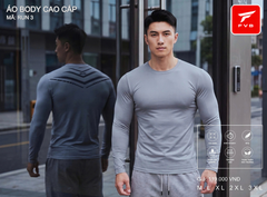 Áo Thể Thao Body Dài Tay Cao Cấp FVB Mã RUN3 — Thiết Kế Lưng Phản Quang Thể Thao Đỉnh Cao