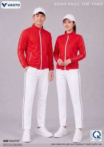 Bộ Nỉ Thể Thao Cao Cấp Vasto VN08 – Đồng Phục Hội Thao, Diễu Hành Chuyên Nghiệp