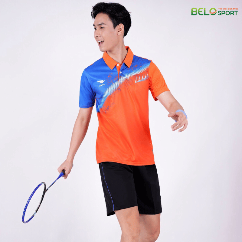 Áo Bóng Chuyền, Áo Cầu Lông Hiwing W6 - Màu Cam
