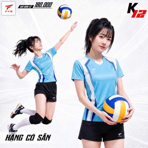 Áo Bóng Chuyền Keyball K12 - Màu Xanh