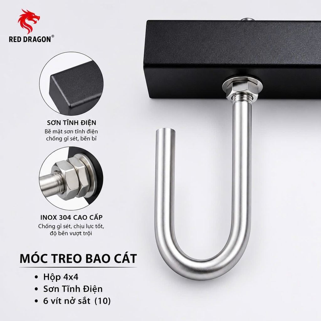Giá Treo Bao Cát Gắn Tường Red Dragon