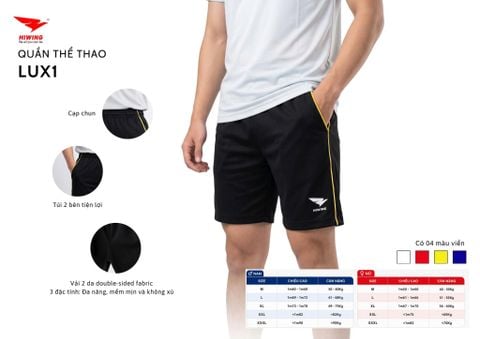Quần Cầu Lông,Bóng Chuyền,Pickleball Nam Hiwing Lux1
