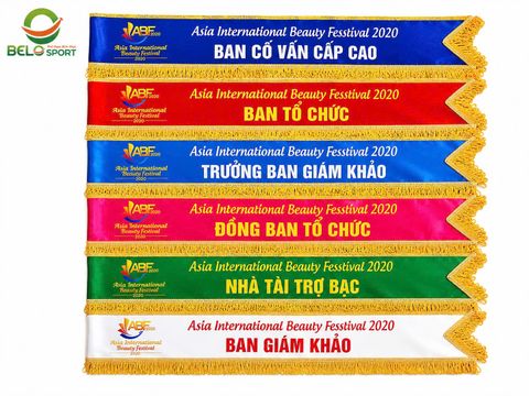 Băng Đeo Chéo, Băng Đeo Hoa Hậu, Băng Rôn Đeo Người Sự Kiện Vải Lụa Đẹp Giá Rẻ