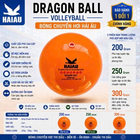 Quả Bóng Chuyền Hơi Hải Âu Arena Ball Màu Cam