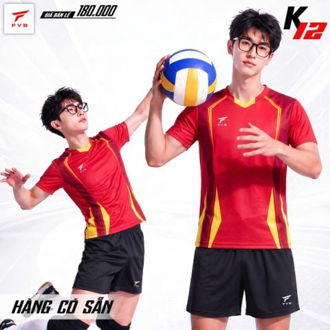 Áo Bóng Chuyền Keyball K12 - Màu Đỏ