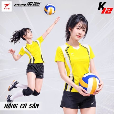 Áo Bóng Chuyền Keyball K12 - Màu Vàng