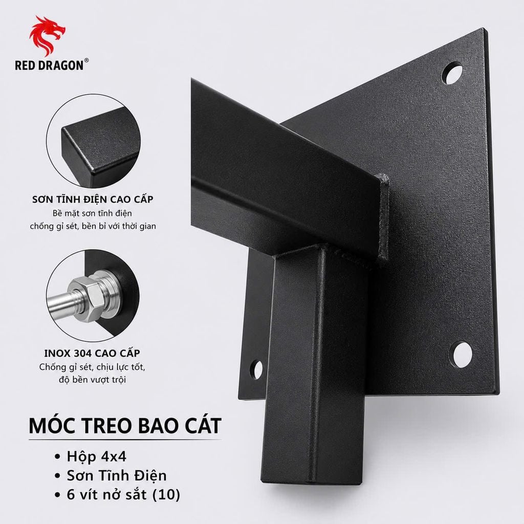 Giá Treo Bao Cát Gắn Tường Red Dragon