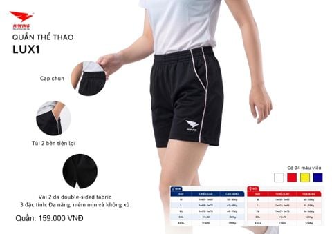 Quần Cầu Lông,Bóng Chuyền,Pickleball Nữ Hiwing Lux1