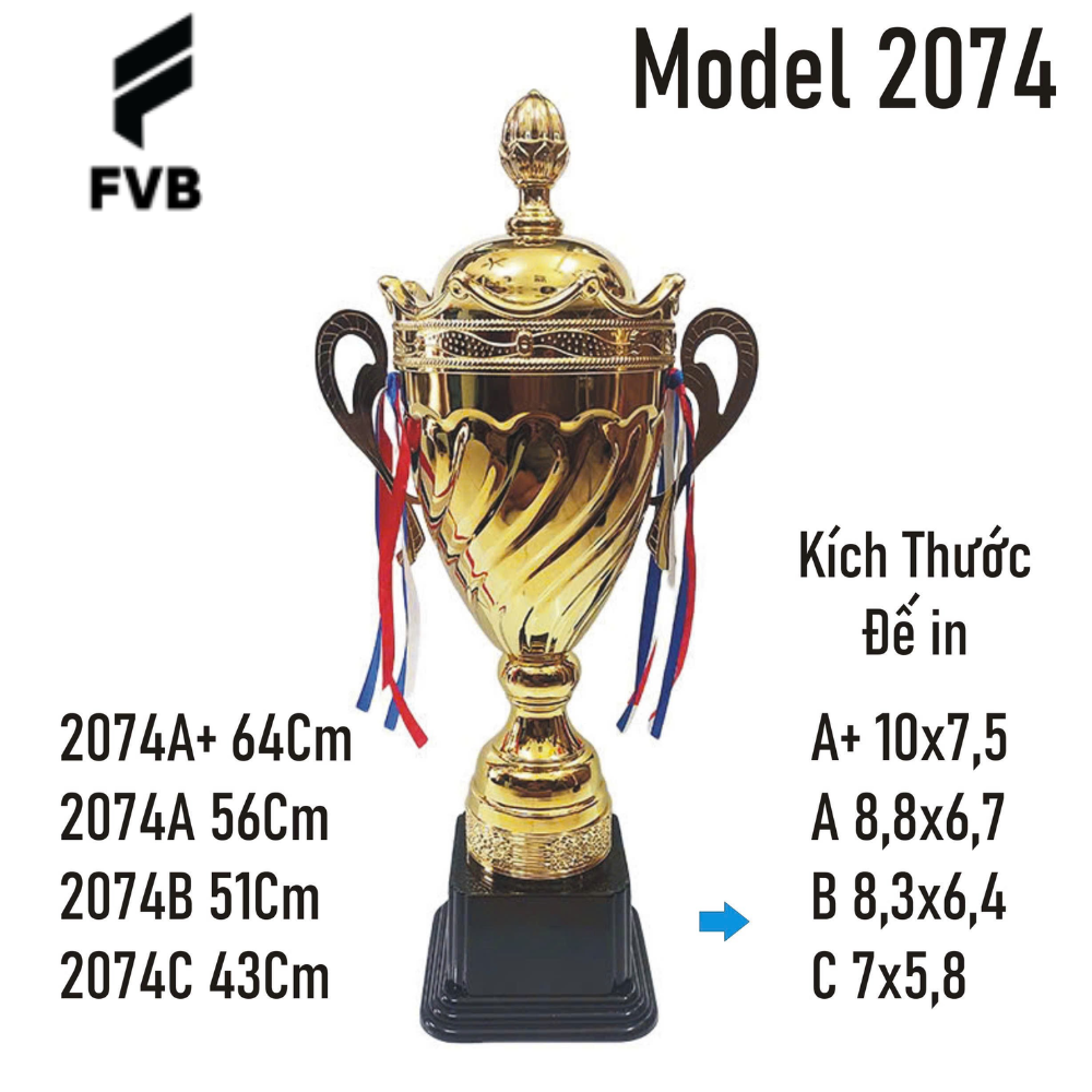 Cup Thể Thao TC 2074 Màu Vàng