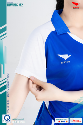 Bộ Quần Áo Bóng Chuyền Hiwing M2 Nam Nữ Màu Xanh Bích Mới Nhất Năm 2026