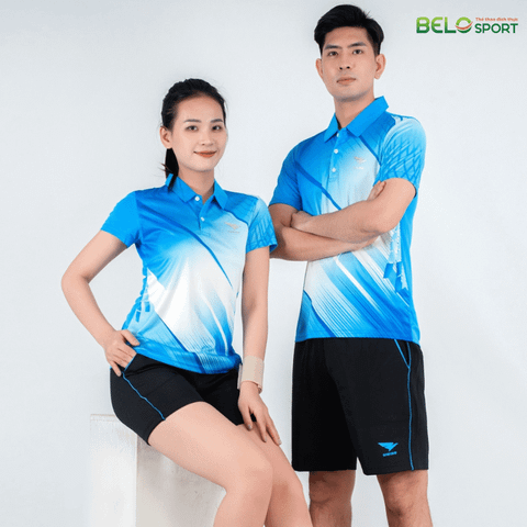 Áo Bóng Chuyền, Áo Cầu Lông Hiwing W7 - Màu Xanh Da