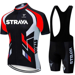 Bộ Đồ Đạp Xe Thể Thao Strava - Màu Đỏ