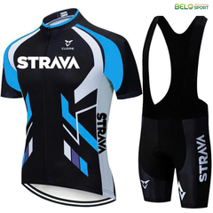 Bộ Đồ Đạp Xe Thể Thao Strava - Màu Xanh