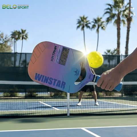 Vợt Pickleball Winstar Katana Carbon Fiber Grain - Màu Tím
