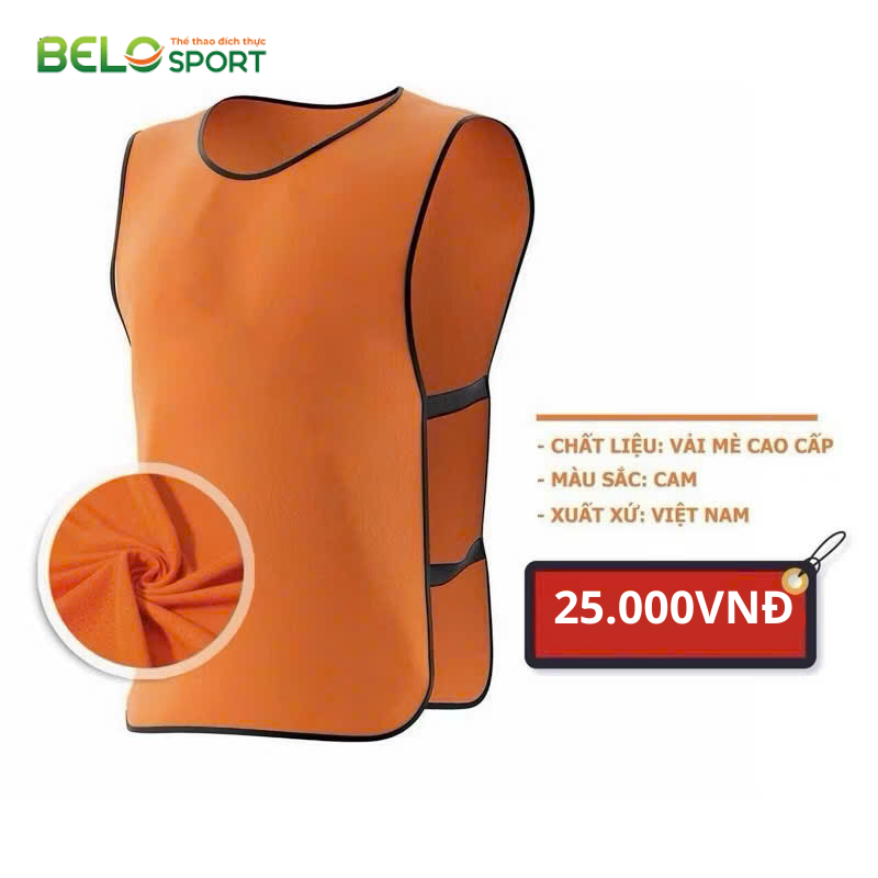 Áo Lưới Tập Bóng Đá, Áo Lưới Team Building Cao Cấp Có Đai