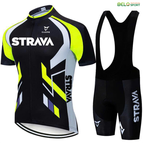 Bộ Đồ Đạp Xe Thể Thao Strava - Màu  Vàng