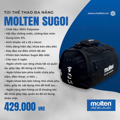 Túi trống thể thao du lịch đa năng Molten Sugoi