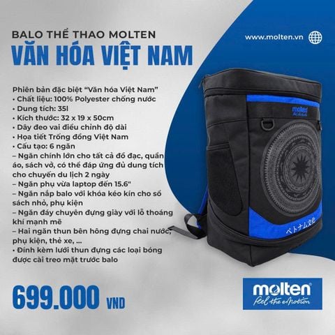 Balo Thể thao đa năng Molten “Văn hóa Việt Nam”