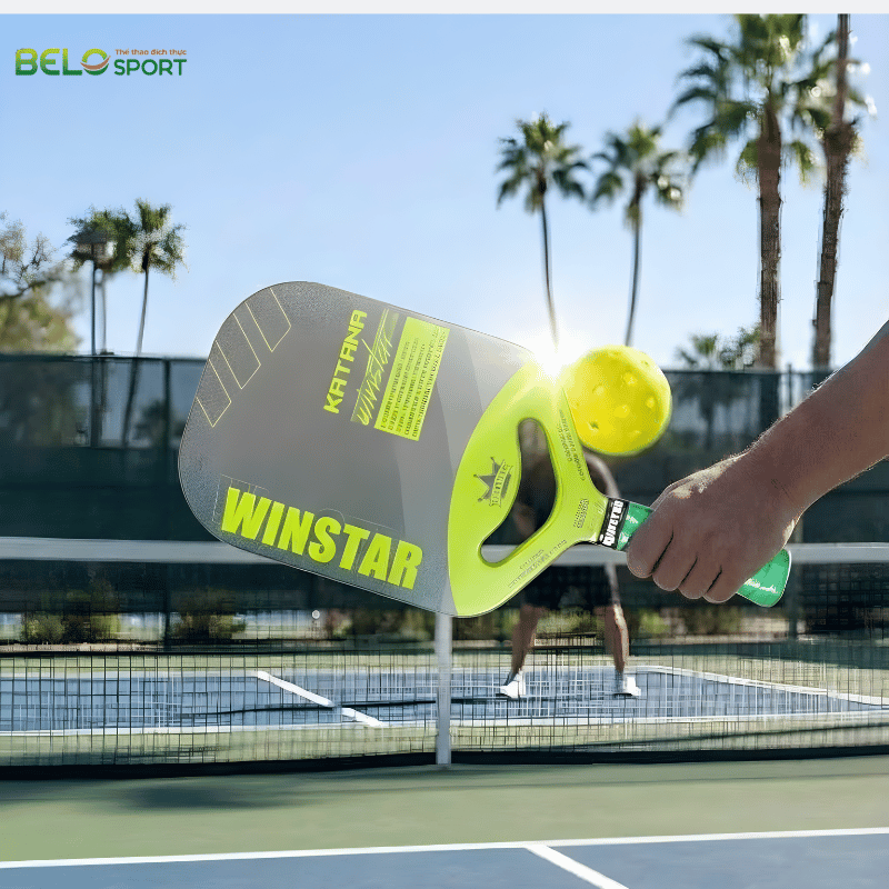 Vợt Pickleball Winstar Katana Carbon Fiber Grain - Màu Cam