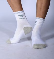 Tất Thể Thao Hiwing 66 Màu Trắng