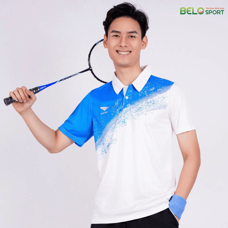 Áo Bóng Chuyền, Áo Cầu Lông Hiwing W6 - Màu Xanh