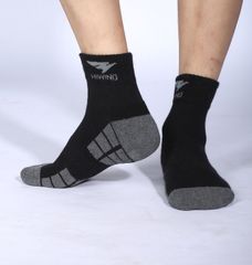 Tất Thể Thao Hiwing 66 Màu Đen