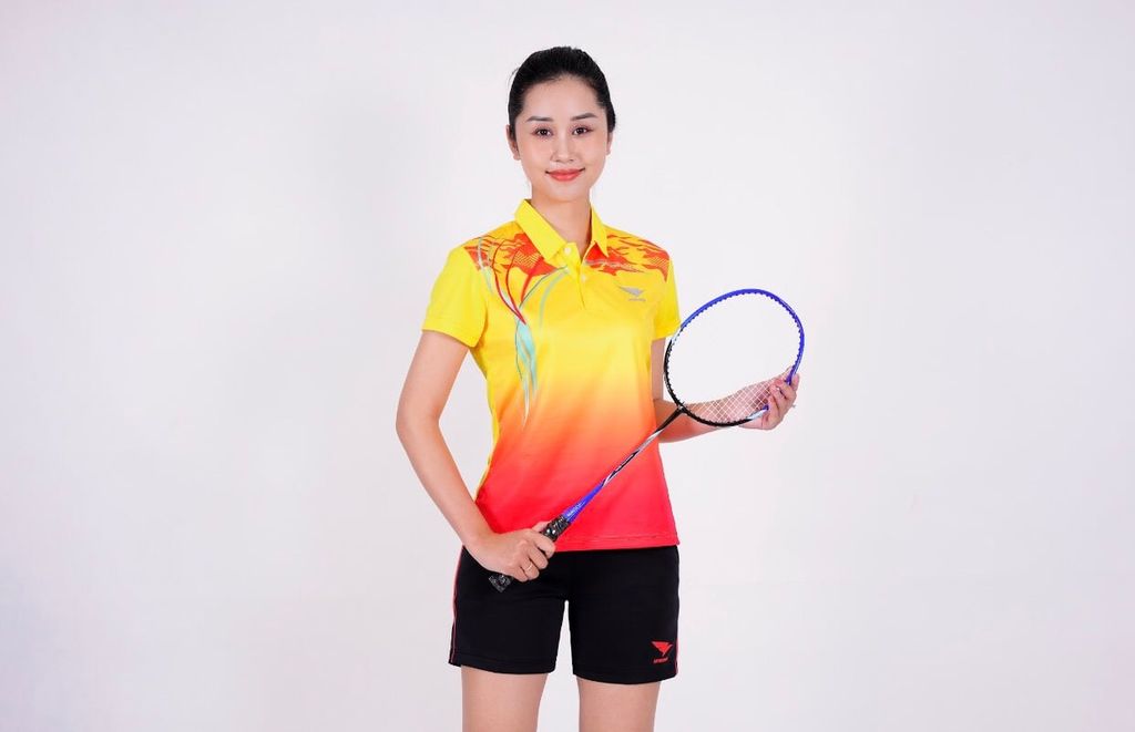 Áo Bóng Chuyền, Áo Cầu Lông Hiwing W5  - Màu Vàng