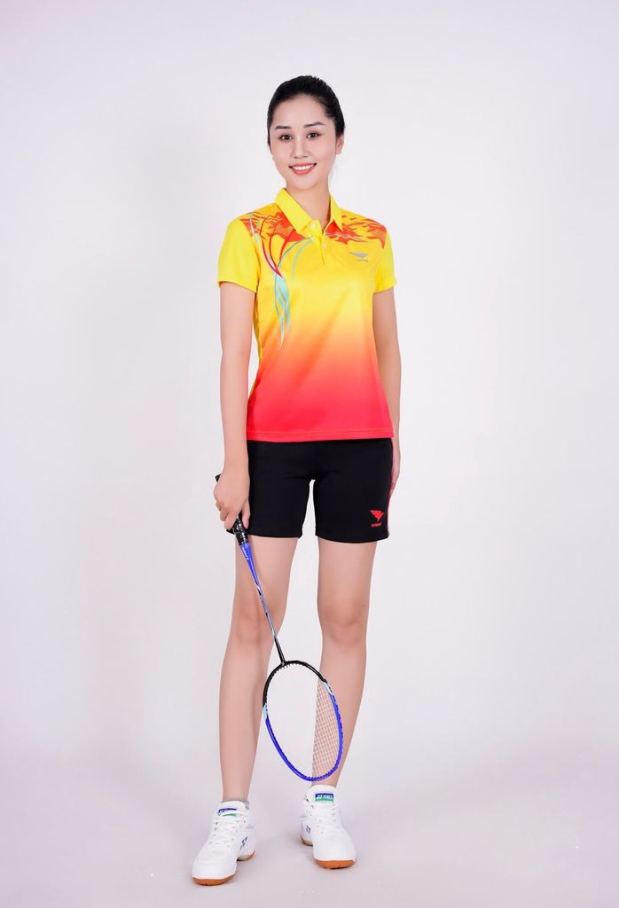 Áo Bóng Chuyền, Áo Cầu Lông Hiwing W5  - Màu Vàng