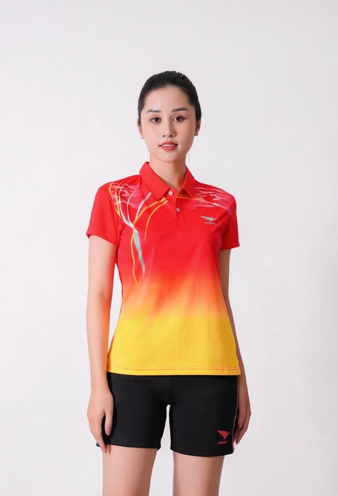 Áo Bóng Chuyền, Áo Cầu Lông Hiwing W5  - Màu Đỏ