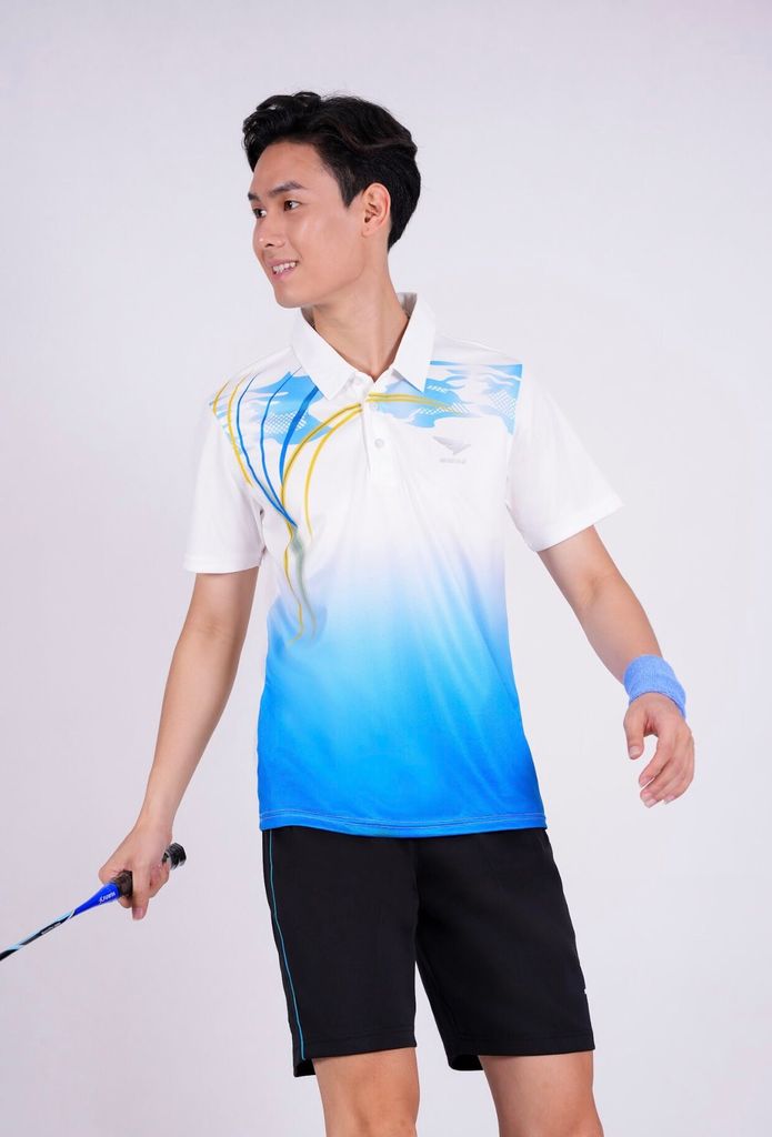 Áo Bóng Chuyền, Áo Cầu Lông Hiwing W5  - Màu Trắng