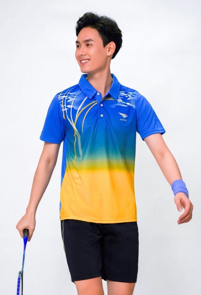 Áo Bóng Chuyền, Áo Cầu Lông Hiwing W5  - Màu Xanh