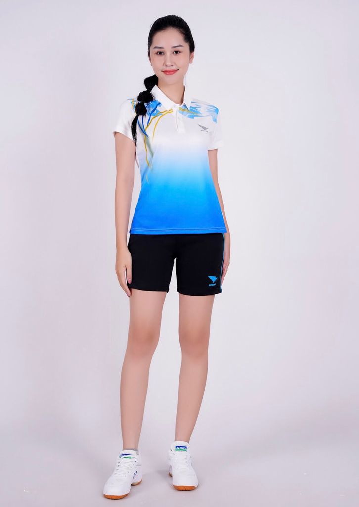 Áo Bóng Chuyền, Áo Cầu Lông Hiwing W5  - Màu Trắng