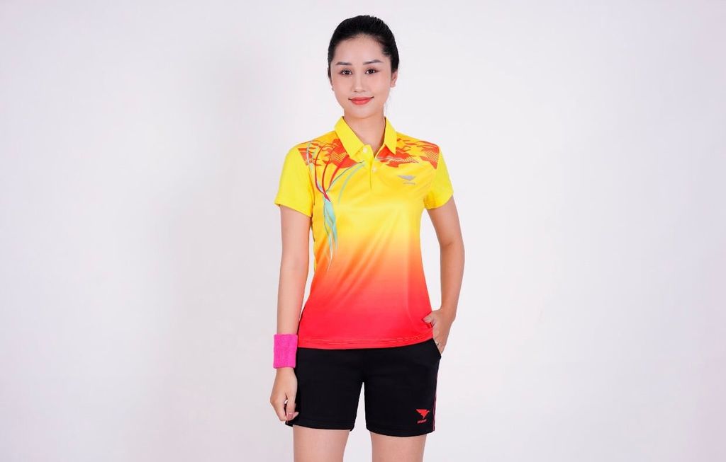 Áo Bóng Chuyền, Áo Cầu Lông Hiwing W5  - Màu Vàng